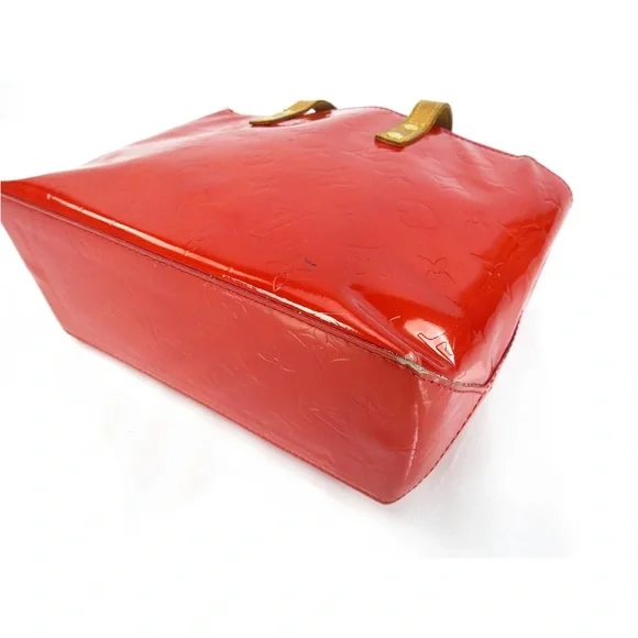 Louis Vuitton Red Patent Tote with Tan Handles - Picture 8 of 16